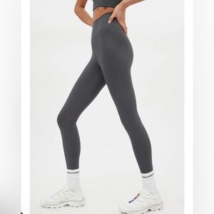 Girlfriend Collective High-Rise Compressive Leggings Grey Size S 23.75” Inseam